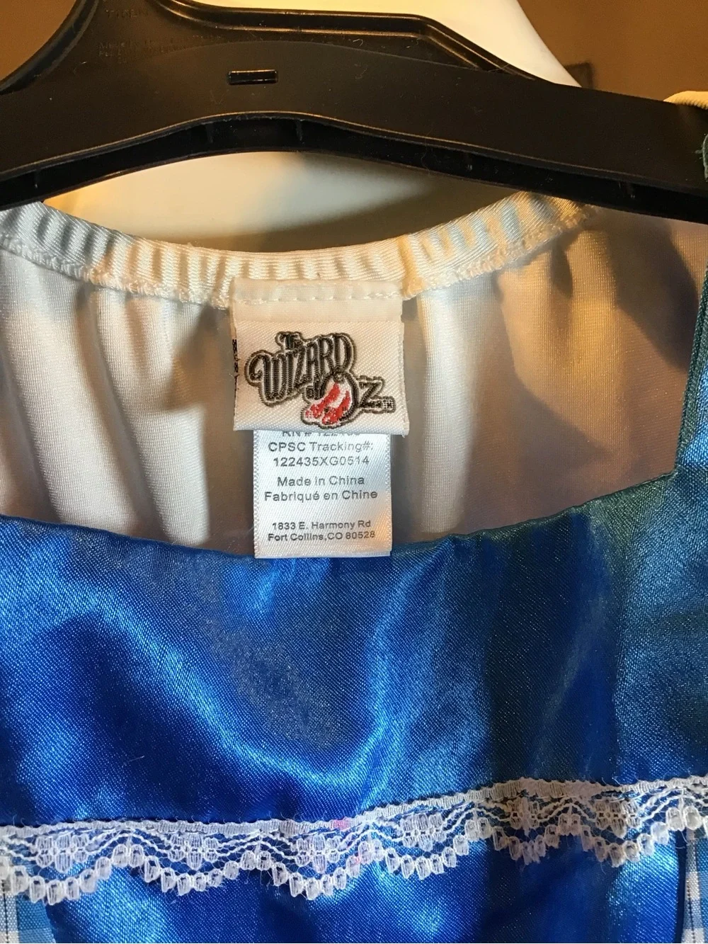 Wizard of oz Dorothy tween halloween costume dress size 6/8